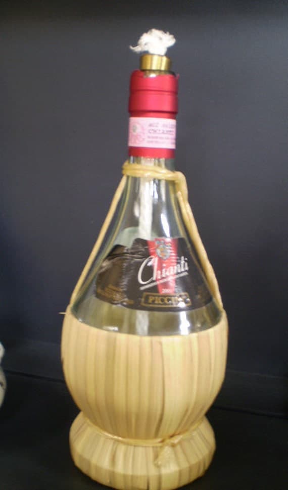 Chianti Wine Candle Oil Bottle
