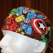 RESERVED Listing for Aziz--Men's Scrub Hat with SWEAT Band--Marvel Comics Superheroes