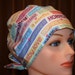 Tie Back Surgical Scrub Hat/Chemo Hat--She's Having A Baby