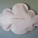 I dreamed of you paper puffed cloud wall hanging