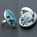La Québecoise - sterling silver ring with jasper cabochon size 7 1/2 - 3/4