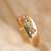 SALE /// Antique 1930s // 10ct Rose gold Coral and Opal engagement ring