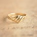 25% SALE/// Vintage 9ct gold / special engagement ring / MINIMALIST