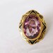 1920s / Art Deco enamel and purple stone ring // SAGE