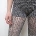 RESERVED FOR KAT - Grey and black crocheted chainmail pants