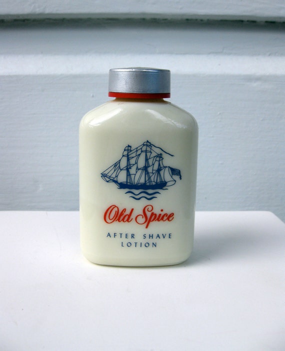 Vintage Small Ceramic Old Spice Aftershave Bottle