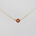 Delicate simple everyday tiny apple round pendant torquate necklace chain