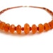 Carnelian Healing Necklace Gold Orange Sixth Sacral Chakra Women's Gemstone Jewelry Bohemian Zen Meditation Gift Faceted Natural Stones OOAK