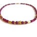 Ruby Healing Necklace Gold Women's Gemstone Jewelry July Birthstone Cancer Root Chakra Red Natural Stone Bohemian Gift Meditation Yoga