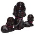 SALE Vintage Poodle Family - Ceramic Dogs Leashed Chained