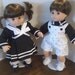 American Girl 15" Bitty Twins Clothes - Boy/Girl Sailor Outfits Black and White