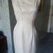 1960's Vintage Cream Jay Herbert Two Piece Wiggle Cocktail Dress and Jacket Small/ XS