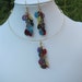 capiz shell choker and earring set