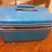 Light Blue Samsonite Vintage Train Case