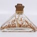 Vintage Gold Leaf Flakes Collectible Glass Bottle Sealed Rare Pyramid Bottle