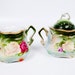 Vintage 1901 Johann Seltmann Bavaria Sugar Creamer jspv Handpainted Roses Germany