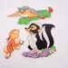 Vintage Disney Wall Hanging Bambi Friends Layered Cardboard Nursery Decoration