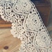 2 Yards Lace Trims 11cm Wide,Embroidery,Vintage Style,Beige Color,Floral,European Royal Texture,Cotton(DL4)