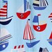Big Sale--Half Yard Cotton Canvas Fabric for craft, Sailing Boat,Sea,Ocean,Flag,Buoy,Anchor,Ship,Pattern,fabric (QT23)