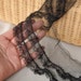 2 Yards Black Lace,Double Layers,Vintage Style Fabric,Embroidery,Wedding,Mesh,Cotton(DL10)