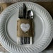 Burlap silverware holders, Country wedding decorations, Burlap wedding decorations 100 for 150