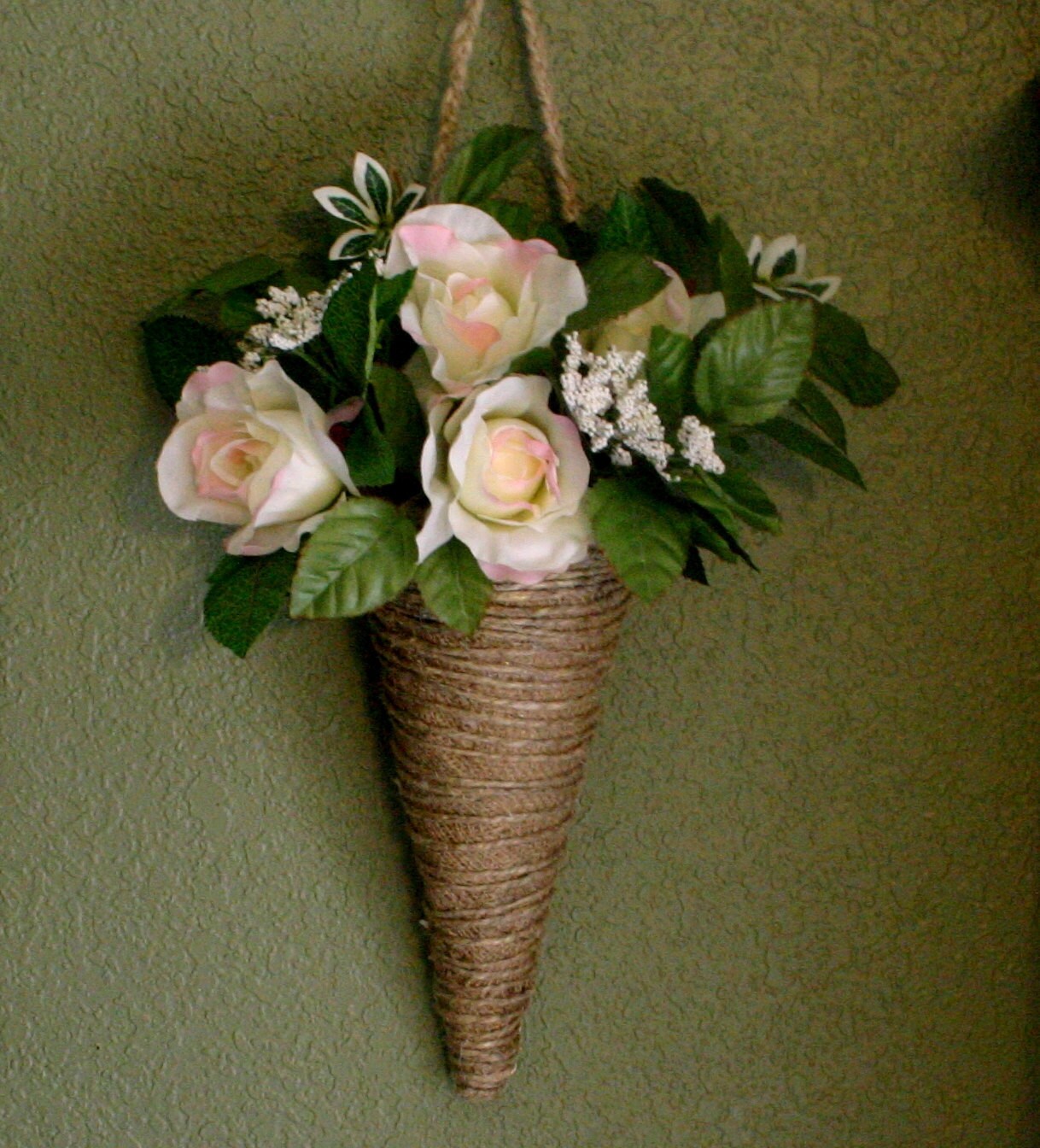 Burlap cone flower holders housewares flower by Bannerbanquet
