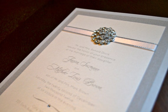 Jeweled Wedding Invitations 10