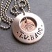 Personalized Handstamped Horse Locket Pendant,Quote Inside
