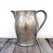 Vintage pewter pitcher. Insico pewter. Rustic farmhouse home decor.