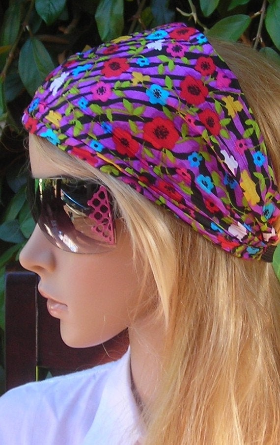Women's wide hair band Stretch Turban Headband urban
