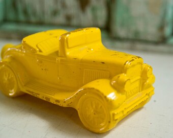 Vintage Avon Yellow Car After Shave Decanter