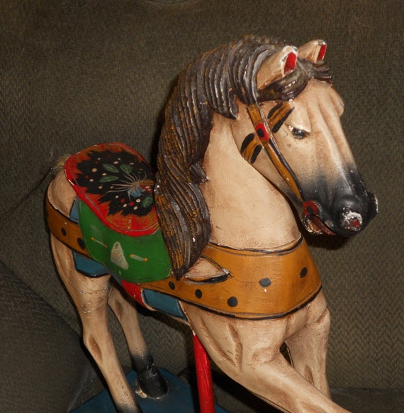 stuffed carousel horse