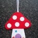Mushroom house, cottage, hanging decoration, ornament, collectable, toadstool house, fairy house