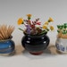 Small Pots (wees005), tiny clay vessels for toothpicks or matches, "wee pots" by Nansee New, Luz.