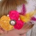 Yellow HEADBANDS-Yellow Flower Headbands-Yellow flower headband-Yellow Rosette Headbands-Baby Headbands-Baby Head Band-Shabby Headbands