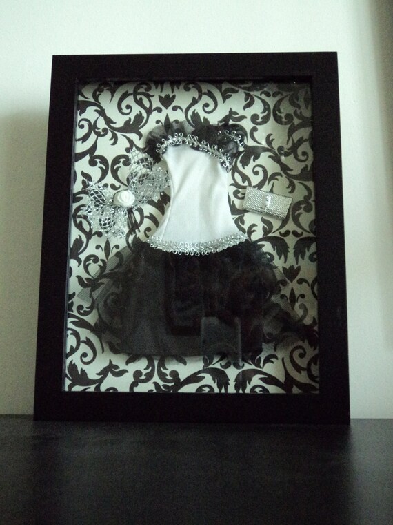 Shadow Box Barbie Dress & Accessories Keepsake / Girls room