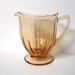 Amber Depression Glass Creamer, Vintage