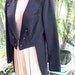 A Fun Women's Vintage Tuxedo Jacket with Tails