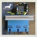 Book Shelf Wall Organizer. (No. 2) -- (Blue, Vintage-Style, OOAK, Wall Decor, Key Hook, Entryway Organizer, Jewelry Holder)