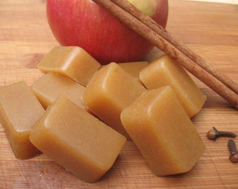Vegan Organic Mulled Apple Cider Caramels -- seasonal flavor!