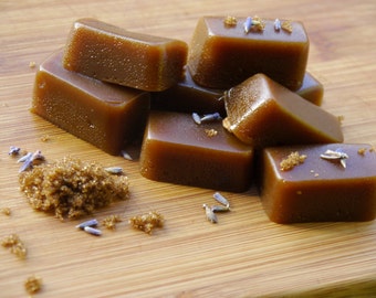 Vegan Organic Lavender Brown Sugar Caramels