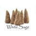 Artisan Hand Made Incense Cones, White Sage, Set of 6