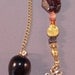 Blackstone and Celtic Knot Gemstone New Age Dowsing Pendulum Magick 124869P