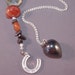 Hematite and Lucky Horse Shoe New Age Dowsing Pendulum 124882P