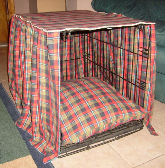 Items similar to Dog Crate Cover & Matching Pillow on Etsy