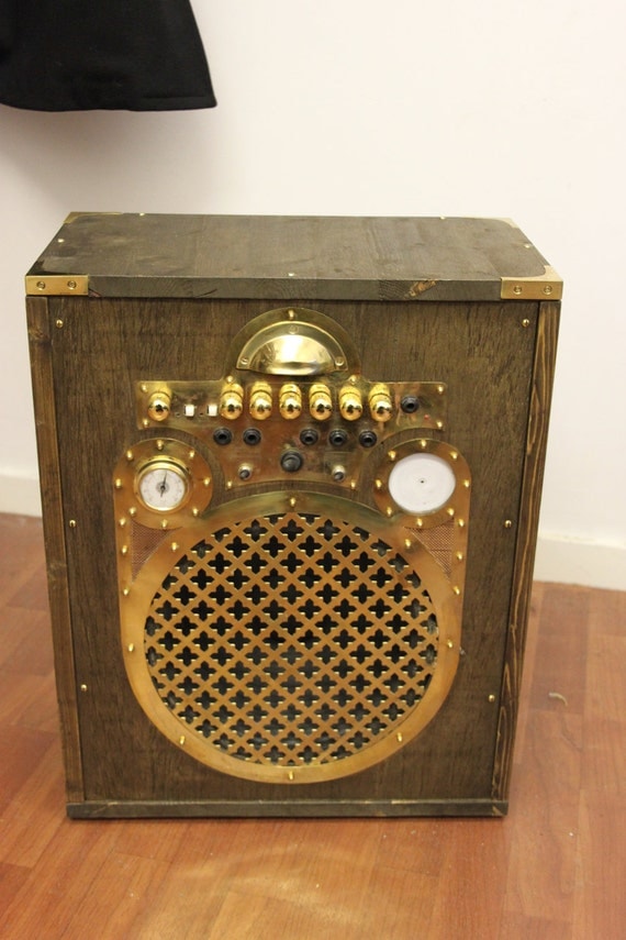 Steampunk guitar amplifier steampunk wooden cased amp Steampunk guitar amplifier steampunk wooden cased amp