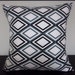 Set of 2 Pillow Covers 20x20-Free Shipping - Annie in Black Gypsy, Black White Gray Throw Pillow Covers--
