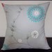 Set of 2 Pillow Covers 18x18-Free Shipping - Home Decor Fabric Emma Harmony Twill Red Blue Gray Throw Pillow Cover