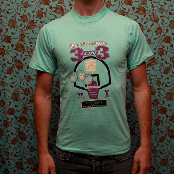 Vintage 3 on 3 basketball tournament T shirt