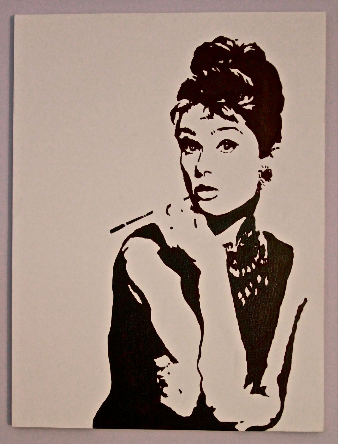 Items similar to Audrey Hepburn Pop Art Painting on Etsy